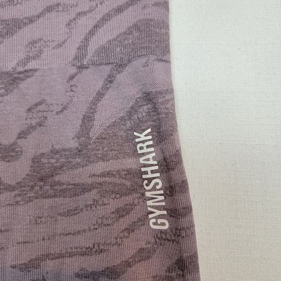 Gymshark Adapt Animal Seamless Gym Activewear Leggings Purple Zebra XS - Picture 6 of 13